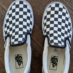 Vans checkered slip on sneakers